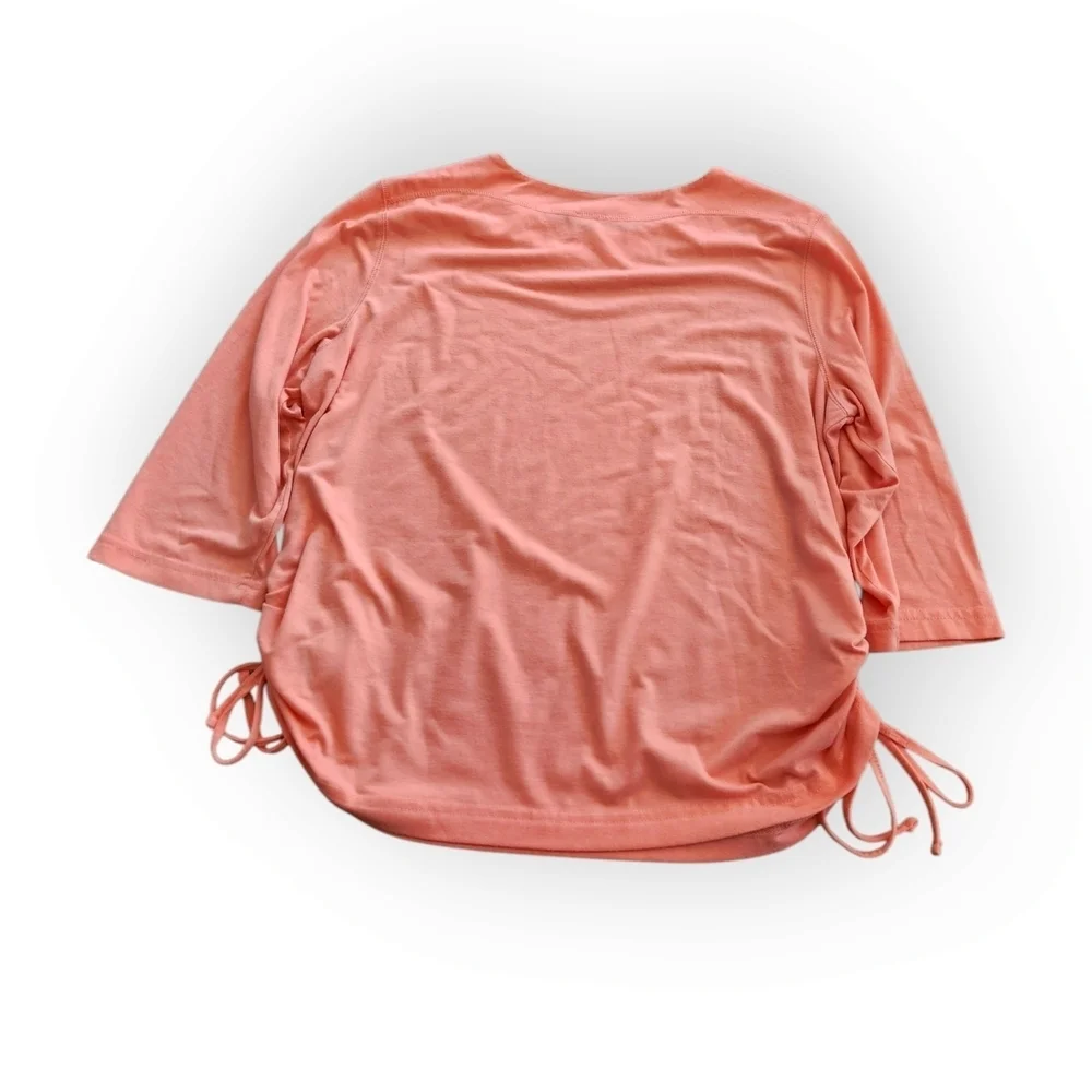 N Touch Women's Coral Top Side Ties Petite - Picture 2 of 5